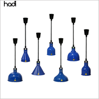 Lustre infrarouge à tête unique réglable pour restaurants plafonnier flexible en acier inoxydable fournitures de restaurant d'hôtel chaud