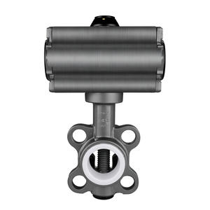 Válvula de Mariposa COVNA de Doble Acción con Actuador Neumático Tipo Wafer, de Aleación de Aluminio, Tamaño de Puerto DN80, Compatible con Agua - Product Image 4