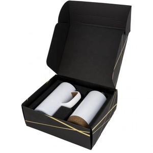 Cajas <span class=keywords><strong>de</strong></span> Regalo Plegables <span class=keywords><strong>de</strong></span> Papel Reciclable Económicas para Tazas <span class=keywords><strong>de</strong></span> Café y Cucharas <span class=keywords><strong>de</strong></span> Plata con Recubrimiento UV y Embalaje Personalizado - Product Image 2
