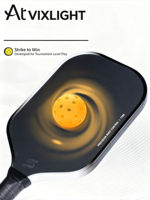 Raquette de pickleball en fibre de carbone T700 pressée à chaud, monobloc, avec noyau en mousse de 5e génération pour l'entraînement et la compétition