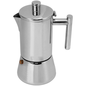 ราคาโรงงานขายส่ง หม้อต้มกาแฟมอคค่าพอท สแตนเลสสตีล ดีไซน์อิตาลี 4 ถ้วย ใช้กับเตาได้ พกพาสะดวก ทำกาแฟเอสเพรสโซ่ด้วยมือ มีสินค้าในสต็อก - Product Image 1