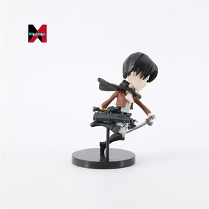 6 uds Q versión Eren Mikasa Attack on Titan Pvc Modelo figura de juguete estatuas anime figuras de acción - Product Image 4
