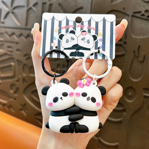 Llavero Magnético <span class=keywords><strong>de</strong></span> Panda Adorable con Diseño <span class=keywords><strong>de</strong></span> Muñeco <span class=keywords><strong>de</strong></span> Doble Cara para <span class=keywords><strong>Parejas</strong></span>, Colgante <span class=keywords><strong>de</strong></span> Bolso, Regalo - Product Image 6