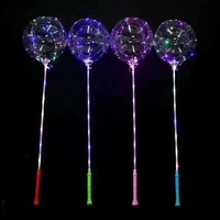 Ballons LED Bobo - Jouets décoratifs lumineux pour fêtes - Ballons lumineux de qualité supérieure pour décorations de fêtes ou cadeaux