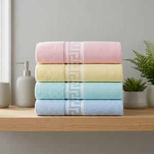 Juego de Toallas de Jacquard Tejido de Diseño |   Ropa de Cama de Algodón Premium Suave como la Nube - Product Image 2