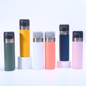 आउटडोर यात्रा जिम स्पोर्ट्स बुलेट उच्च गुणवत्ता वाली डबल दीवार वैक्यूम इन्सुलेट थर्मोस पॉप-अप ढक्कन के साथ कॉफी मग पीने - Product Image 3