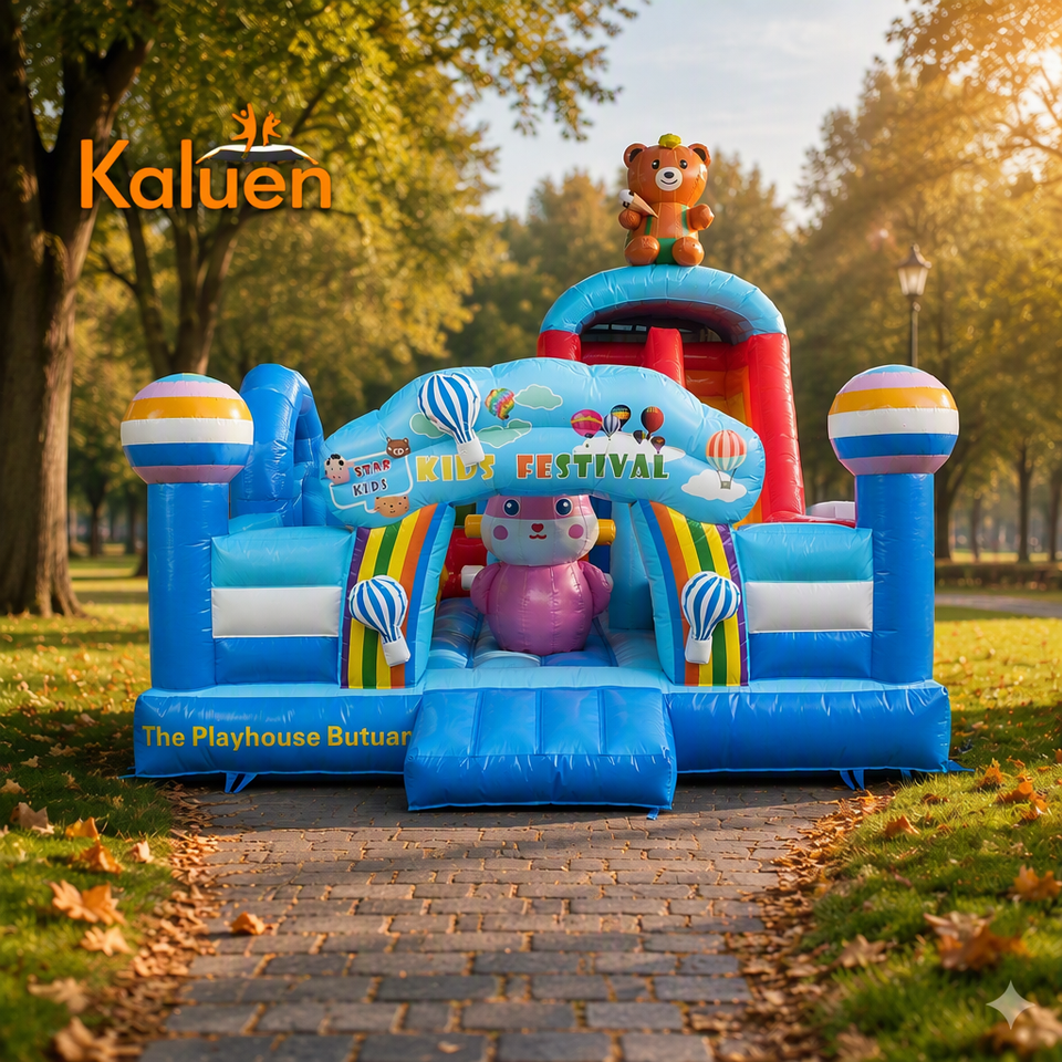 2 5m Inflatables Interesting 5m*7m Inflatable Animals Castle Bounce Castle with Slide ...