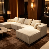 Canapé-lit compact en L de luxe moderne avec fonctions réglables et design durable pour salon – Canapé sans armature
