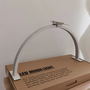 Lampe de table pour manucure en forme de demi-lune, grande et petite taille, lumière UV LED, logo personnalisé, éclairage de salon - Product Image 6