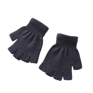 2026 Customized Warm Stretch Knitted Blank Style Fingerless <strong>Gloves</strong> Without Logo - Product Image 3