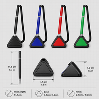 Stylo bille triangulaire en plastique mat, personnalisable avec logo, idéal pour promotion, cadeau d'entreprise, souvenir, encre durable, écriture fluide - Vente chaude