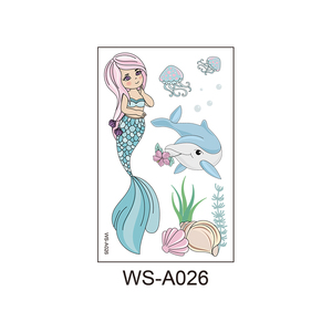 Mermaid Rifornimenti Del Partito Tatuaggi Temporanei per I Bambini Della <span class=keywords><strong>Sirena</strong></span> Festa di Compleanno Favorisce I Regali Per Le Ragazze Autoadesivo Del Tatuaggio - Product Image 5