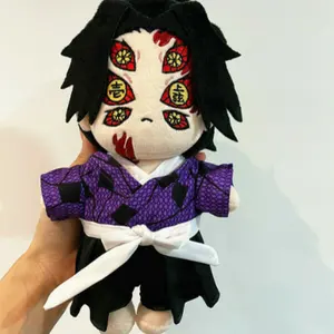 2023 New Design Demon Slayer Tsugikuni Yoriichi Kokushibou Plush Cartoon Anime Stuffed Doll Plush Toy