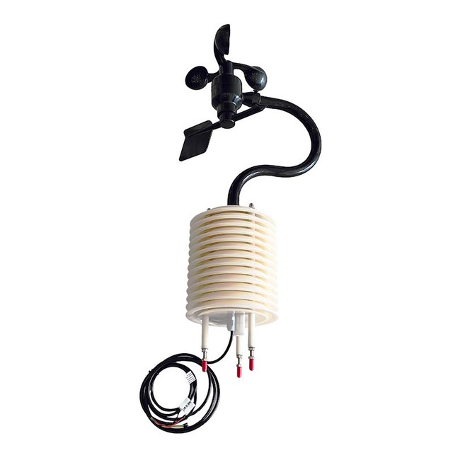 CE RoHs RS485 Integrated CO2 Air Temp Humi Wind Speed Direction Sensor PM2.5 PM10 Compact Weather Station with Gas Sensor