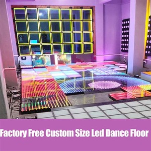 พื้นเต้น LED มีไฟแบบอินเทอร์แอคทีฟประดับลายกุหลาบใส - Product Image 2