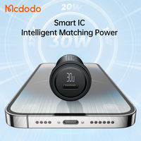 Pour Mcdodo 749 Câble USB-C de charge rapide PD 30W, Chargeur en alliage d'aluminium, Chargeur rapide de voiture QC3.0 pour téléphone, montre, écouteurs OTP