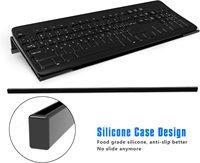 Support de clavier d'ordinateur inclinable support de clavier Pc Riser pour une frappe ergonomique facile, support de plateau de clavier en acrylique pour bureau