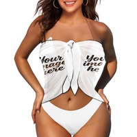 Faldas Pareo de Gasa Personalizadas de Moda para Mujer, Cubrebaños de Playa, Traje de Baño, Pañuelo, Falda de Playa, Cubrebaños