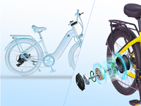 Vélo électrique connecté antivol 48V500W pour flotte de location avec suivi GPS et IoT