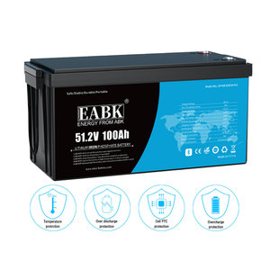 Batterie LiFePO4 12,8 V 100 Ah, batterie au phosphate de fer et de lithium <span class=keywords><strong>rechargeable</strong></span> pour stockage solaire, camping-car, voiturette de golf avec BMS - Product Image 4