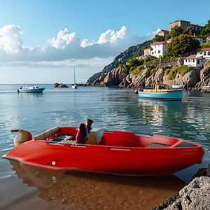 Kapal Mini Yacht Inovatif dengan Material Ramah Lingkungan untuk Olahraga Ski Air di Danau, Memancing, dan Kapal Cepat - Product Image 1