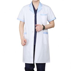 Pequeños negocios Scrubs Asistente <span class=keywords><strong>de</strong></span> enfermería con puños Uniforme médico Hospital Scrubs Uniformes Doctor Batas <span class=keywords><strong>de</strong></span> laboratorio - Product Image 4