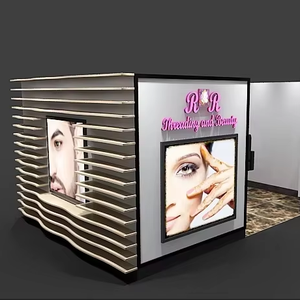 Kiosque de présentation de luxe à LED pour salon de beauté, idéal pour centre commercial et bar à sourcils - Product Image 1