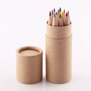 Ensemble de crayons de couleur écologiques en bois miniatures pour enfants, personnalisés, bon marché, 12 couleurs - Product Image 2