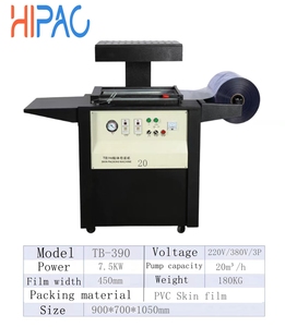 Máquina de embalaje de piel TB390 de alta calidad directa de fábrica Hipac con certificación CE para ferreterías de fábricas, papel de núcleo de bomba - Product Image 5