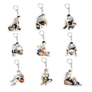 74 styles de porte-clés en acrylique d'anime, artisanat en plastique de dessin animé, bijoux, <span class=keywords><strong>Haikyuu</strong></span> Hinata Shoyo <span class=keywords><strong>Oikawa</strong></span> Tooru Tobio - Product Image 2