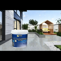 Peinture de sol liquide époxy auto-nivelante avec sable coloré, résistante à l'usure, antidérapante, imperméable pour entrepôt et garage