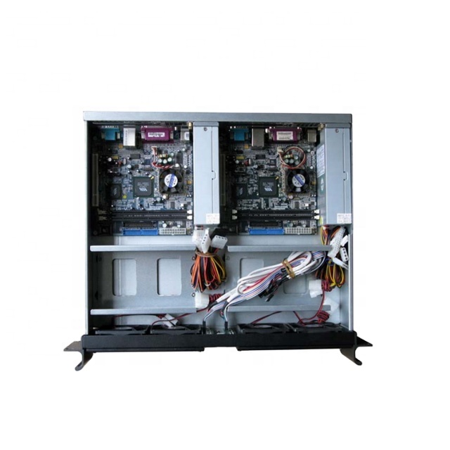 2U Mini-ITXデュアルシステムコンパクトサーバーケースラック