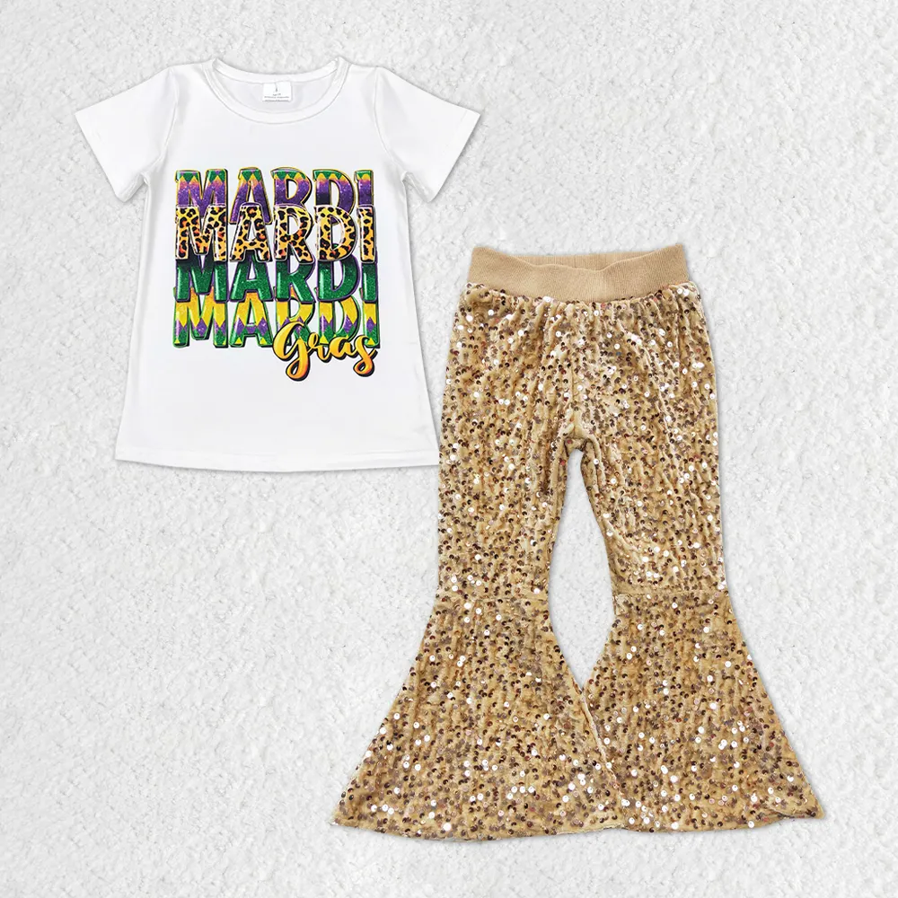छोटी बच्चियों के कपड़े बैंगनी सेक्विन नए डिजाइन 2024 मार्डी ग्रास बच्चों के कपड़े