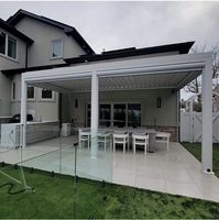 Tonnelles de gazebo automatiques modernes pour l'extérieur Pergola extérieure en aluminium pour stores pare-soleil Auvent auvent rétractable