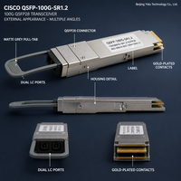 جديد أصلي لـ QSFP 100G SR1.2 100G QSFP28 BiDi LC Duplex 100m OM4 MMF Multimode لمركز البيانات، ملحق بصري لوحدة التحكم العلوية (ToR)