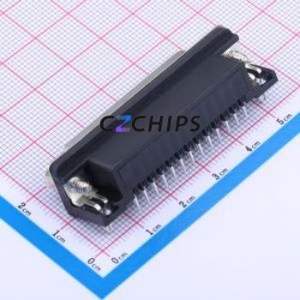 X0325FT7B3 D-Sub/VGA Connector Bent Lead Through Hole Connector Standard D-Sub Female 25P Right Angle Insert - Product Image 2