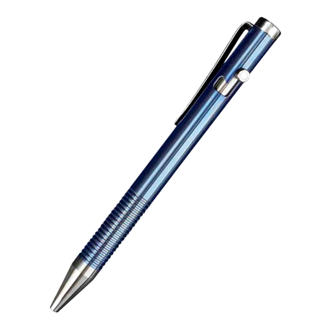 Portable Titanium Alloy Ballpoint Pen Writing Equipment Tool for Outdoor Traveling Office Gift