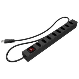 Factory Direct Sale 19 Inch Metal 8 Outlet Mountable Power Strip 8 Way <b>Rack</b> Mount <b>Cabinet</b> Brazil PDU - Product Image 4