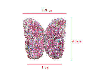 ดีไซน์เนอร์ลูกปัดอะคริลิคเรซิ่นรูปผีเสื้อเสน่ห์ลูกปัดสำหรับสร้อยข้อมือเคสโทรศัพท์พวงกุญแจลูกปัดเครื่องประดับของเล่นงานฝีมือ DIY - Product Image 2