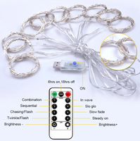 Guirlande lumineuse LED pour chambre à coucher, décoration murale suspendue pour fenêtre, pour mariage, fête, anniversaire, Noël - Classement IP65