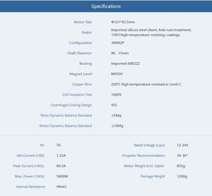 लिगपावर mn1015 48v-100v 10 किलोग्राम 20 किलोग्राम 30 किलोग्राम पेलोड 5000 ड्रोन के लिए <span class=keywords><strong>5kw</strong></span> उच्च कुशल ब्रशलेस मोटर - Product Image 3