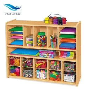 Armoires de rangement pour enfants, étagère de rangement pour jouets d'enfants, organisateur de rangement, support de rangement, meubles de pépinière en bois