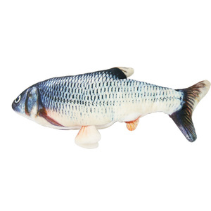 Simulación de juguete eléctrico para gatos y peces de cola que se mueve, juguete interactivo de hierba gatera para mascotas - Product Image 1