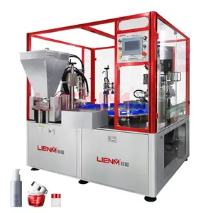 LIENM Automatic Filling and Capping Machine Production Line Cosmetics, Cream, Lotion Oil Filling Capping Machine