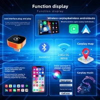 Boîtier CarPlay filaire vers sans fil le plus vendu, compatible USB Type-C, compatible Apple, compatible Android Auto, adaptateur de voiture OLIVER J30J10