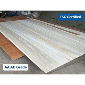 Panel de Madera de Paulownia de Tamaño Personalizado AA <span class=keywords><strong>AB</strong></span> 18mm 15mm, Panel Lateral para Cajón, Madera Maciza de Paulownia - Product Image 2