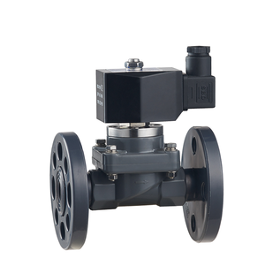 Válvula Solenoide Anticorrosiva Tipo Brida ZCF-P-F, Material del Cuerpo UPVC CPVC, DN15MM-DN50MM - Product Image 1