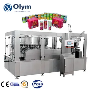 Fully Automatic Aluminum Can PET Tin Can Soda Beer Bottle Filling Sealing Machine For Carbonated Beverage Beer Juice Drink