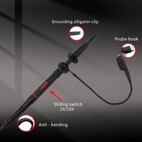 Kit de sondes d'oscilloscope P2060 BNC avec multiplicateur 1X/10X commutable pour pinces – Mesure haute précision fabriquée en Chine continentale