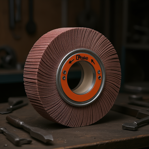 Ttake Abrasive Cloth Flap <b>Wheel</b> 200x50x54 Mm With Hole For Metal <b>Grinding</b> - Product Image 3